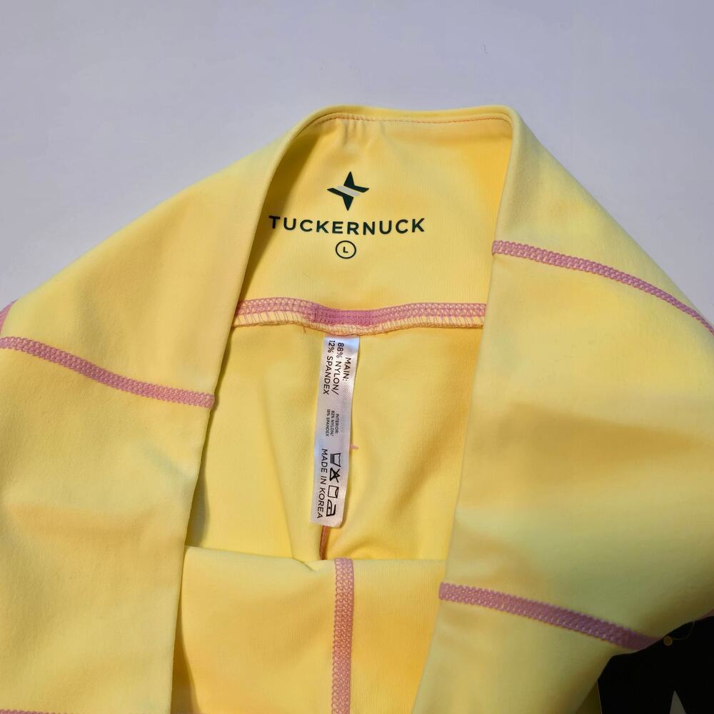 Tuckernuck Tnuck Sport Bike Shorts Womens Size Large Yellow Athletic NWT - Picture 3 of 11